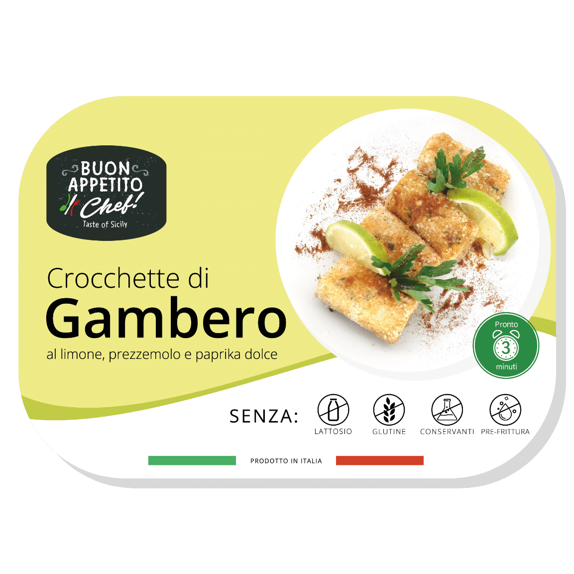 Crocchette di Gambero al limone, prezzemolo e paprika dolce