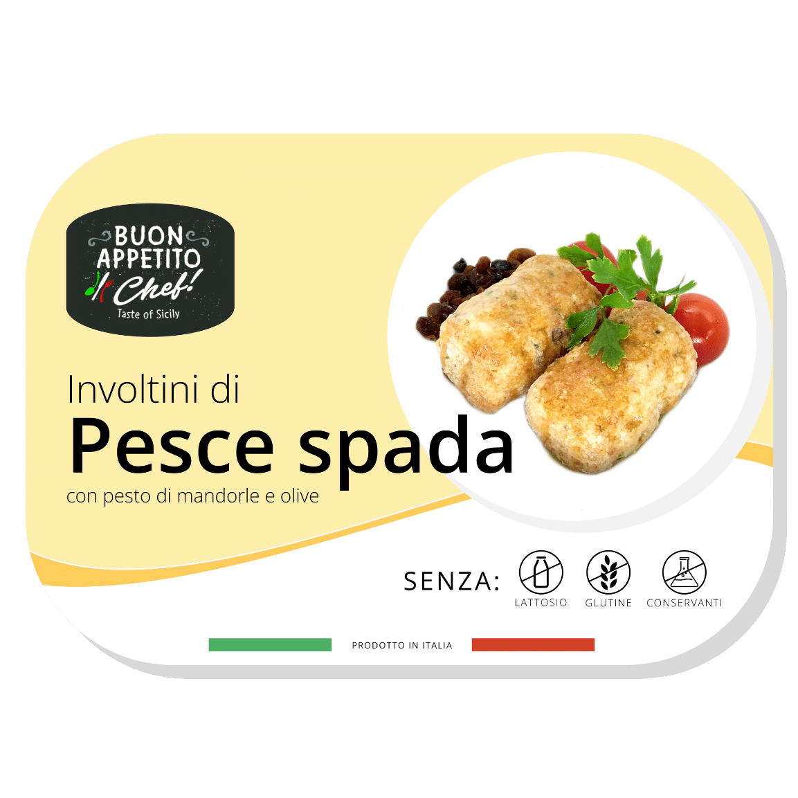 Involtini di Pesce Spada con pesto di mandorle e olive