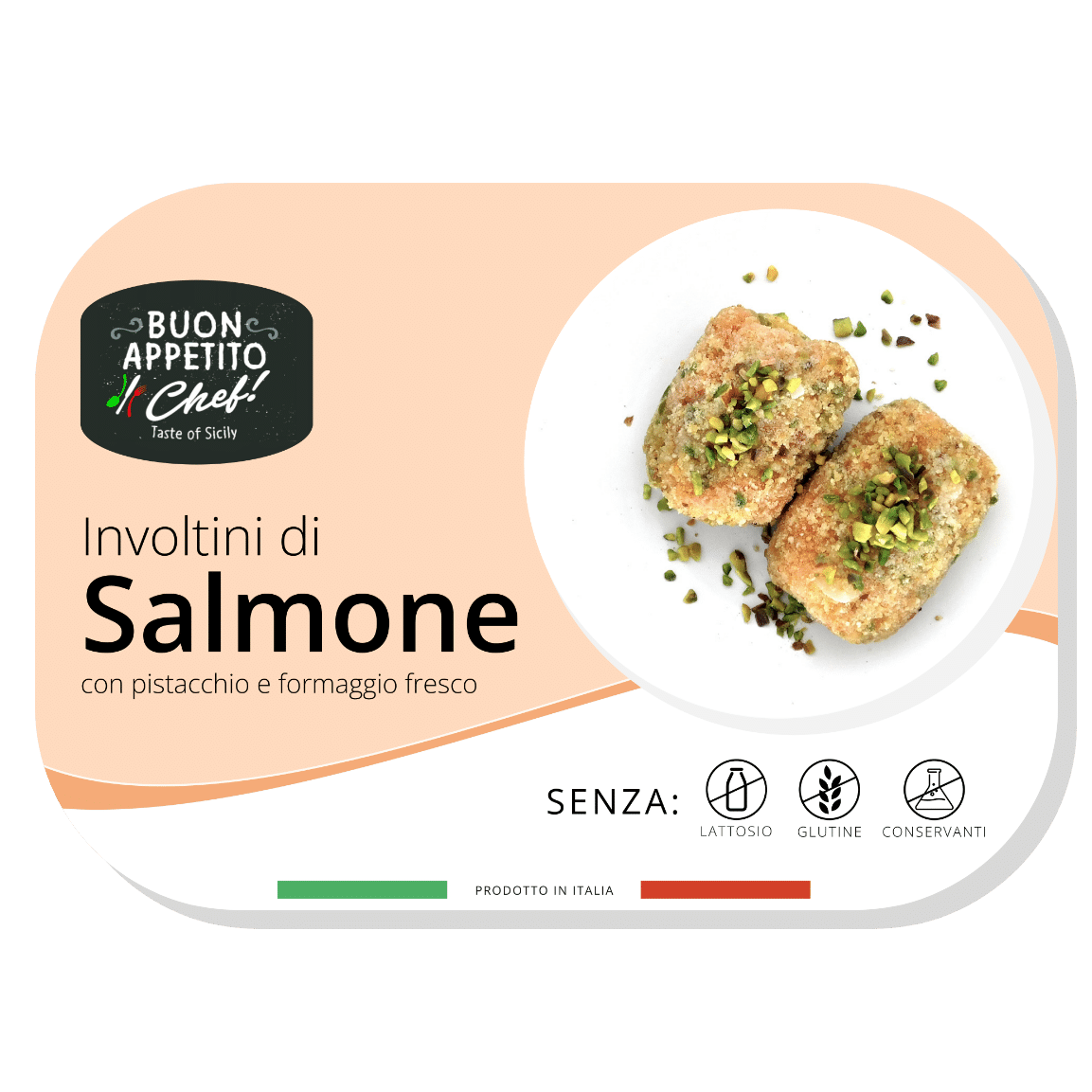 Involtini di Salmone con pistacchio e formaggio fresco